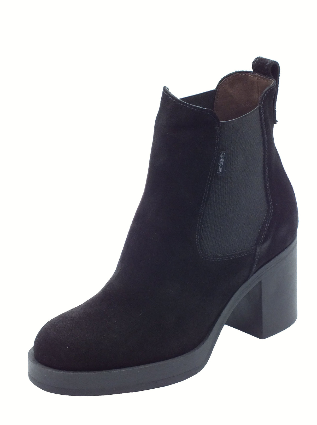 Nero Giardini NeroGiardini I513890 Arold Nero Tronchetti per Donna in camoscio nero Nero