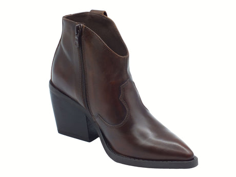 Nero Giardini NeroGiardini I513920D Delavato Beige Tronchetti per Donna in pelle marrone Delavato Beige