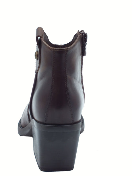 Nero Giardini NeroGiardini I513920D Delavato Beige Tronchetti per Donna in pelle marrone Delavato Beige