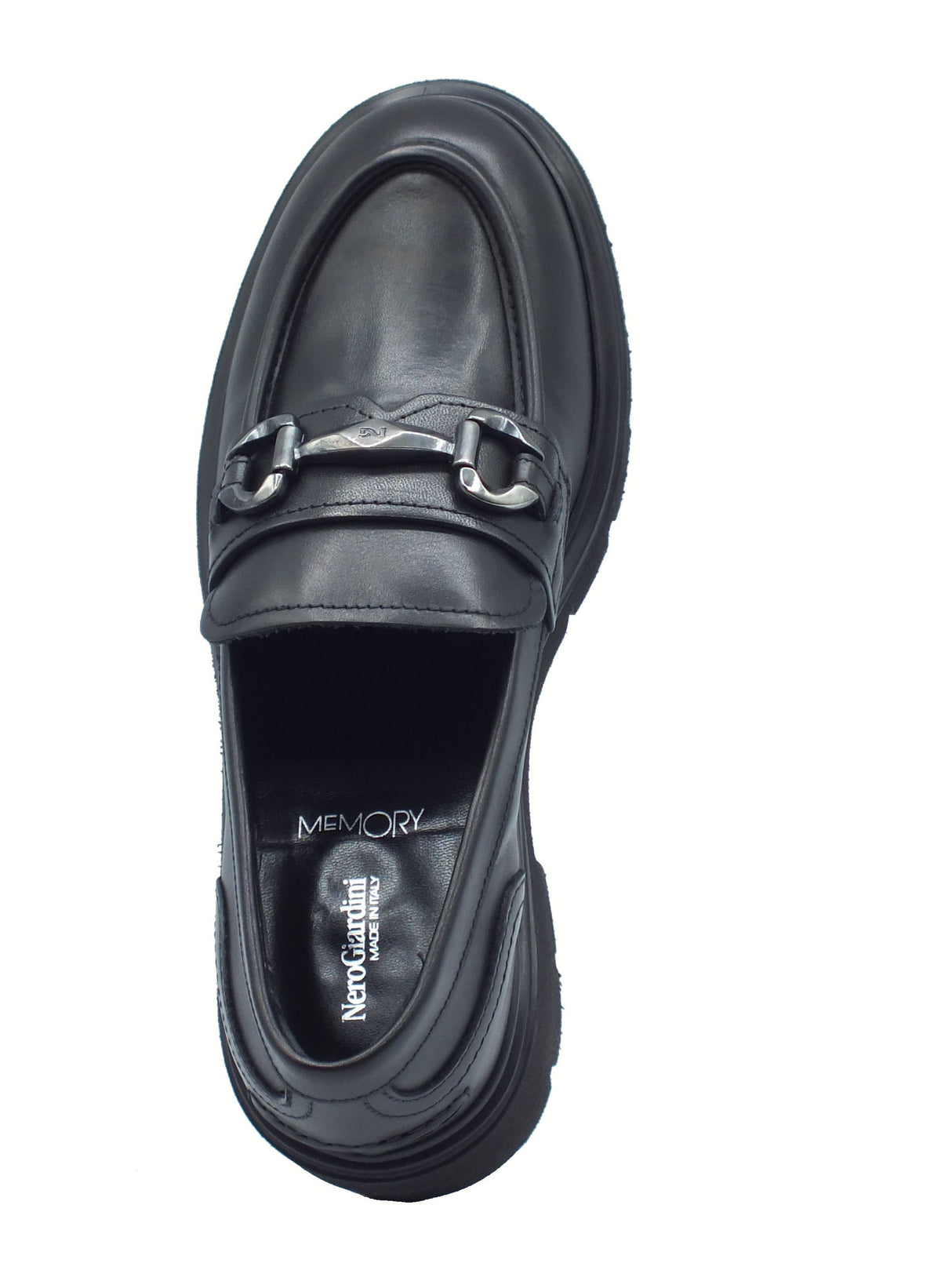 Nero Giardini NeroGiardini I513980D Guanto Nero Mocassini per Donna in pelle Nero