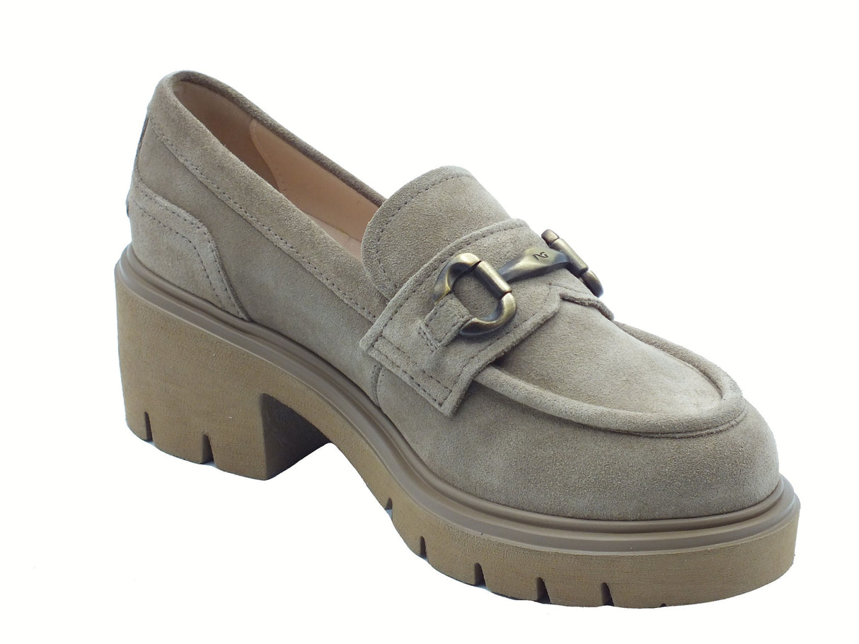Nero Giardini NeroGiardini I513984 Arold Argilla Mocassini per Donna in camoscio Argilla