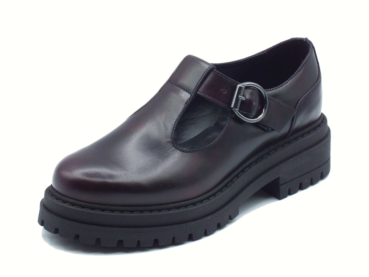 Nero Giardini NeroGiardini I514014D Manolete Bordò Scarpe per Donna in pelle con tacco medio Bordò