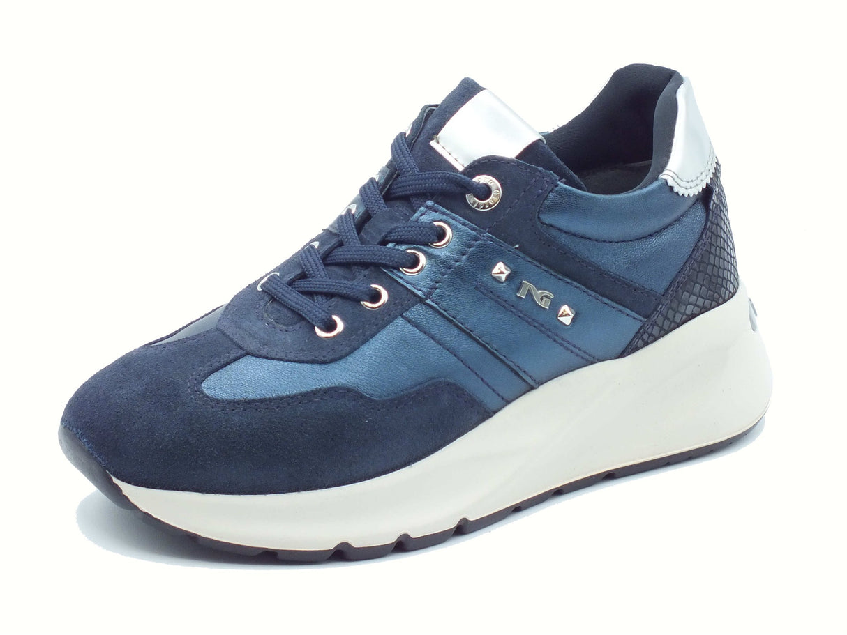 Nero Giardini NeroGiardini I514065D Velour Incanto Sneakers per Donna in nabuk e pelle zeppa media Incanto