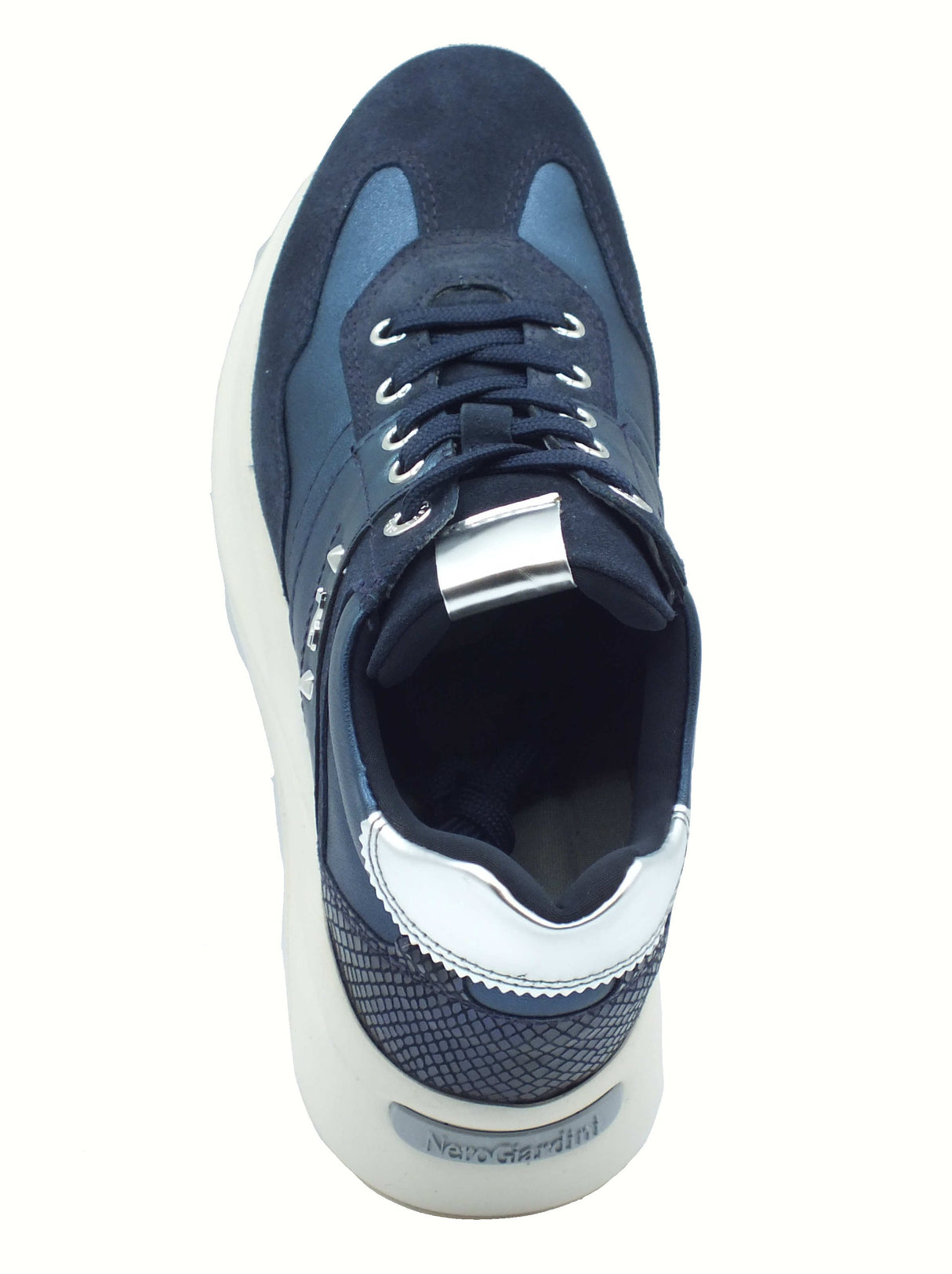 Nero Giardini NeroGiardini I514065D Velour Incanto Sneakers per Donna in nabuk e pelle zeppa media Incanto