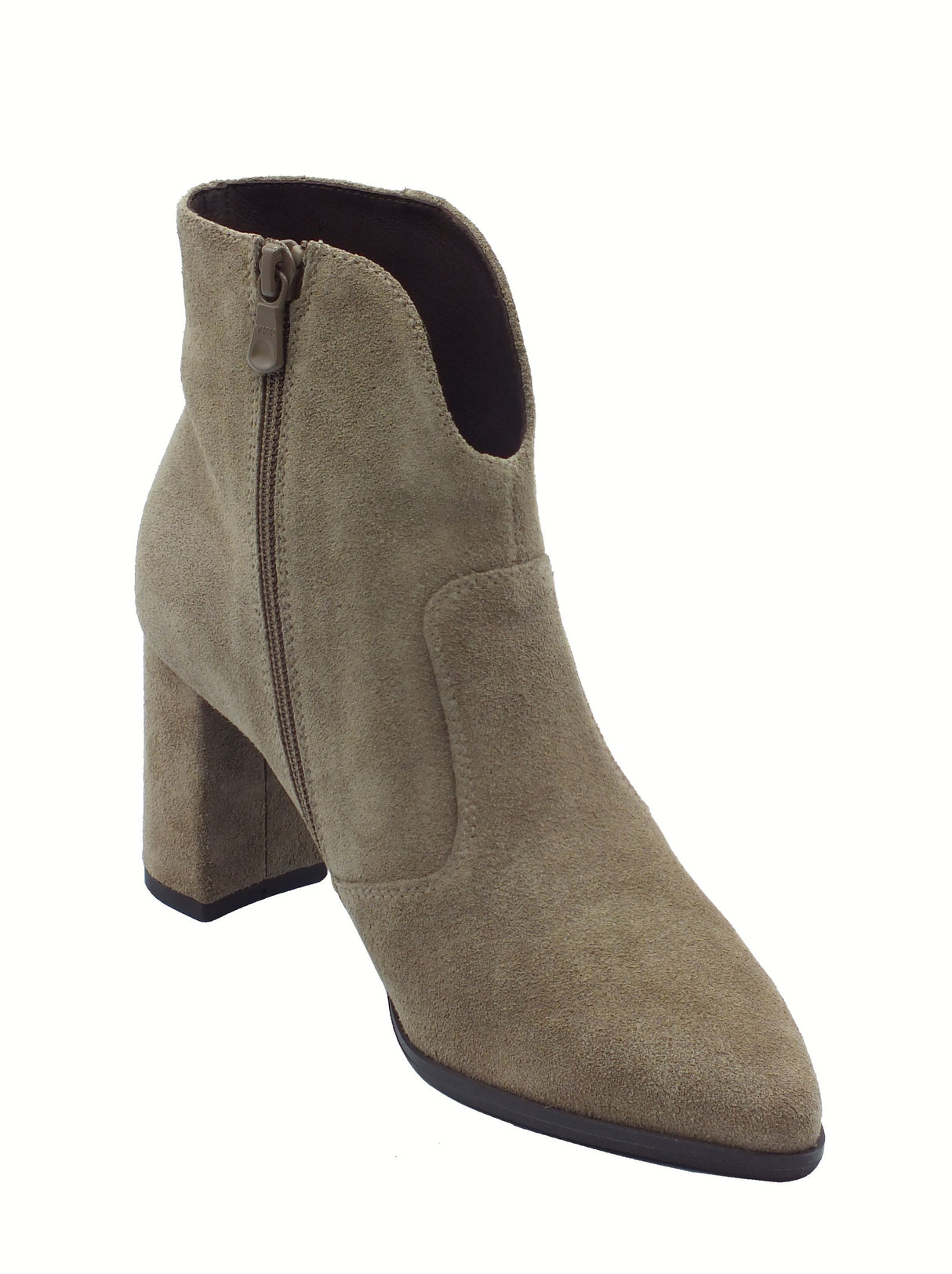 Nero Giardini NeroGiardini I514342D Arold Velour Argilla Tronchetti per Donna in nabuk tacco alto Argilla