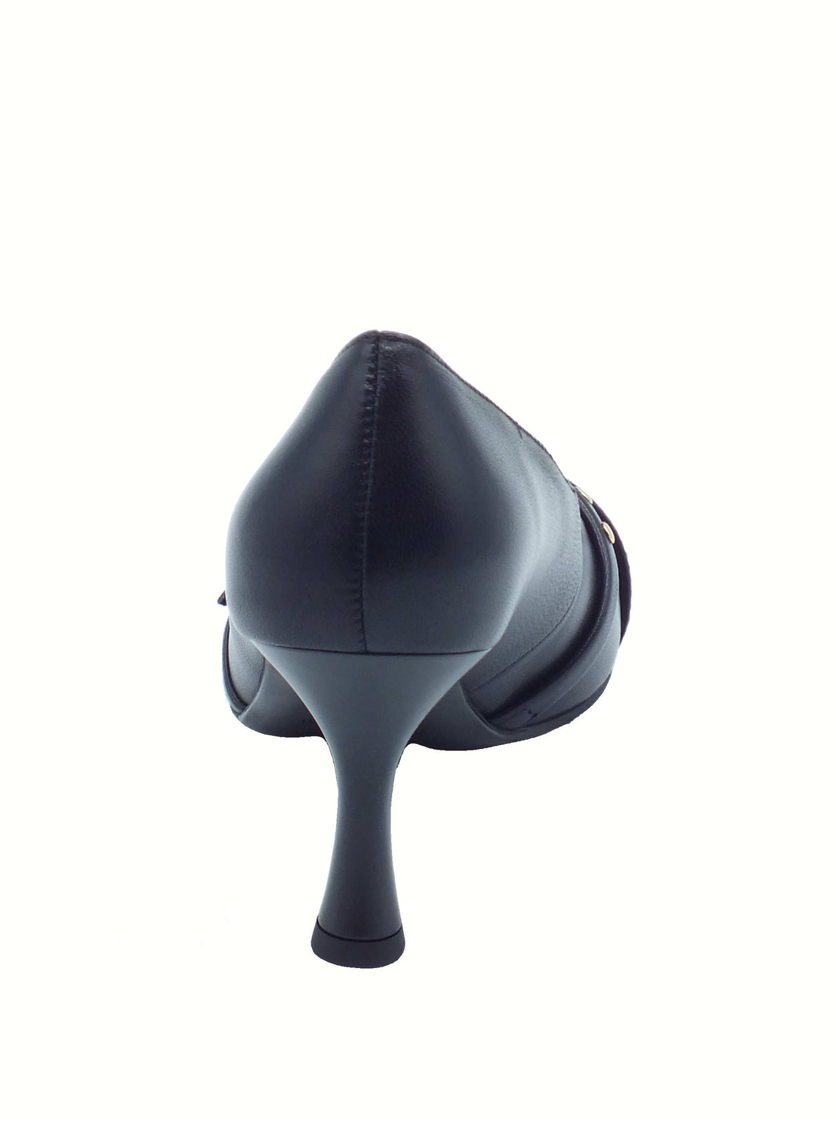 Nero Giardini NeroGiardini I514480DE Nappa Pandora Nero Decoltè eleganti per Donna in pelle tacco rocchetta Nero