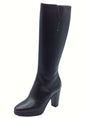 Nero Giardini NeroGiardini I514610D Guanto Nero Stivali per Donna in pelle con tacco alto e lampo Nero
