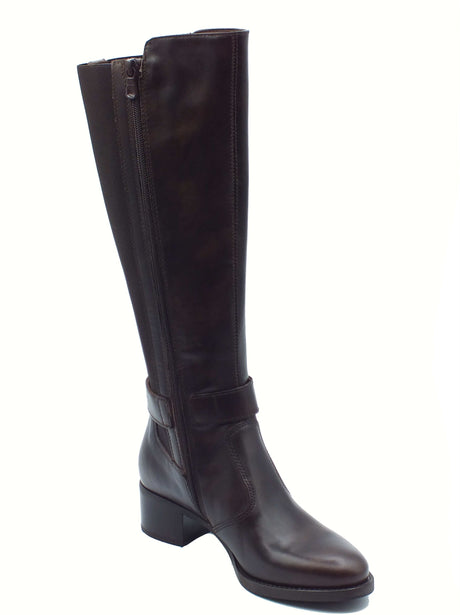 Nero Giardini NeroGiardini I514644D Manolete T.Moro Stivali eleganti per Donna in pelle con tacco medio Manolete T.Moro