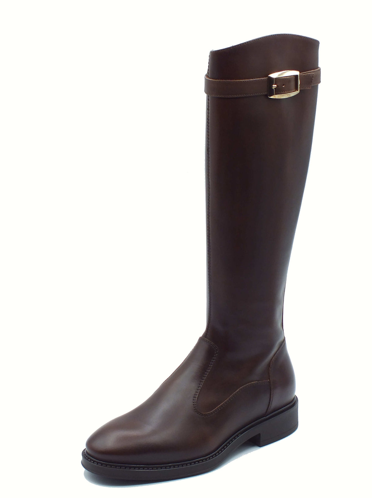 Nero Giardini NeroGiardini I514714D Delavato Beige Stivali per Donna in pelle con lampo e tacco basso Delavato Beige