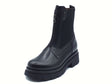 Nero Giardini NeroGiardini I514780D Guanto Nero Anfibi Beatles per Donna in pelle e tessuto elasticizzato Nero