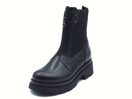 Nero Giardini NeroGiardini I514780D Guanto Nero Anfibi Beatles per Donna in pelle e tessuto elasticizzato Nero