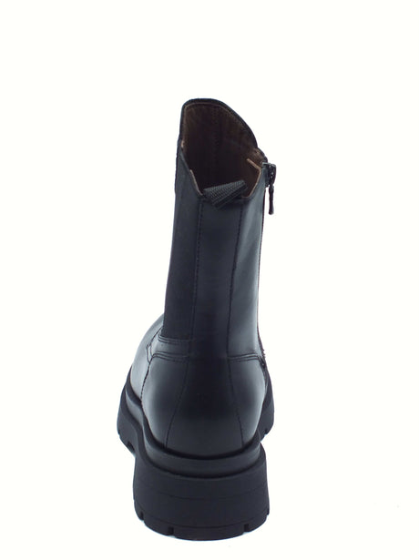 Nero Giardini NeroGiardini I514780D Guanto Nero Anfibi Beatles per Donna in pelle e tessuto elasticizzato Nero