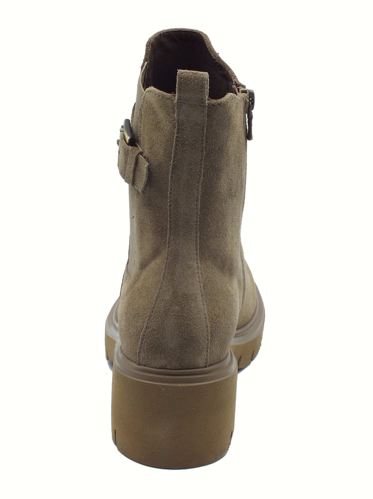 Nero Giardini NeroGiardini I514816D Arold Col Argilla Tronchetti per Donna in nabuk con lampo tacco medio Argilla