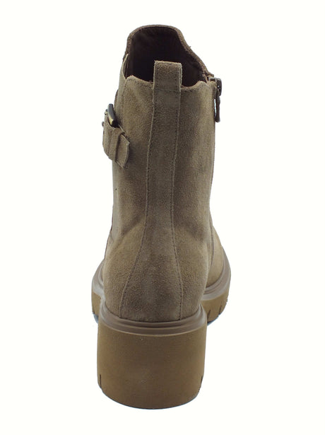 Nero Giardini NeroGiardini I514816D Arold Col Argilla Tronchetti per Donna in nabuk con lampo tacco medio Argilla