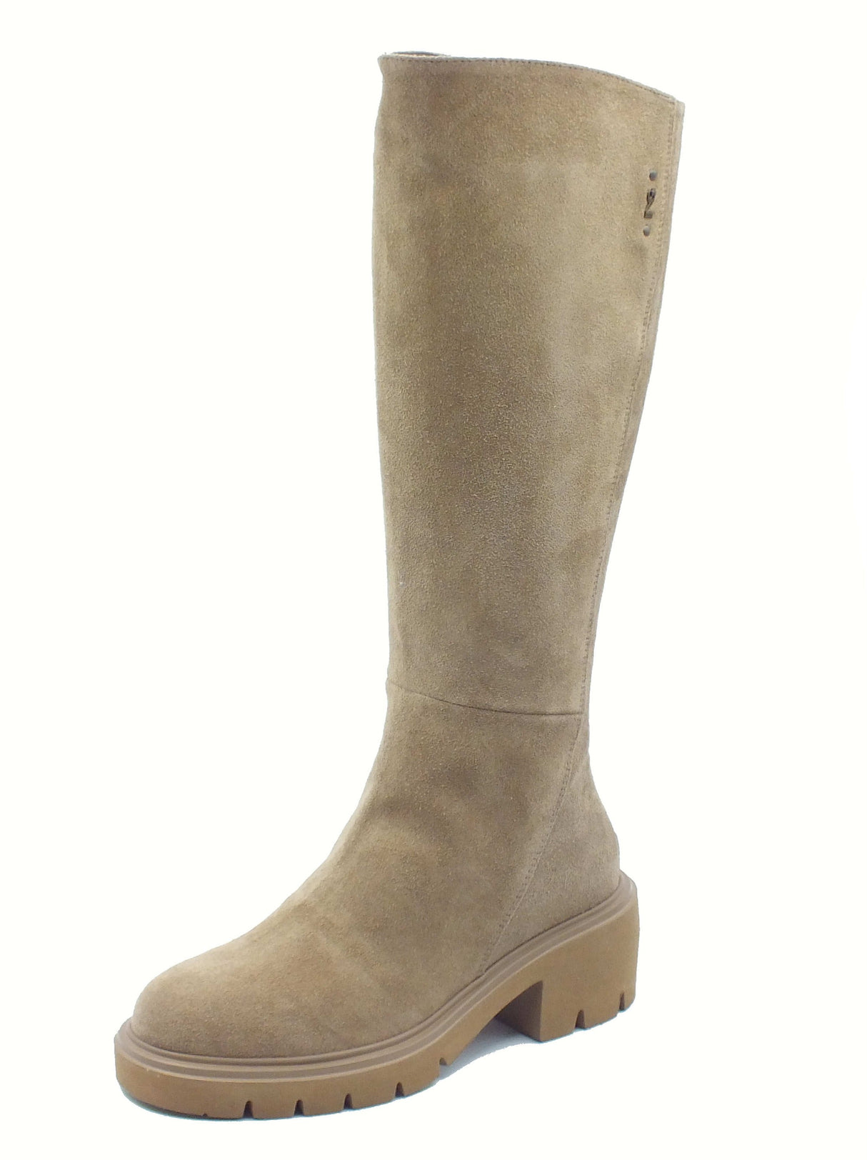 Nero Giardini NeroGiardini I514823D Arold Col Argilla Stivali moda per Donna in nabuk con lampo tacco medio Argilla