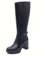 Nero Giardini NeroGiardini I514855D Guanto Nero Stivali per Donna in pelle con lampo e tacco alto Nero