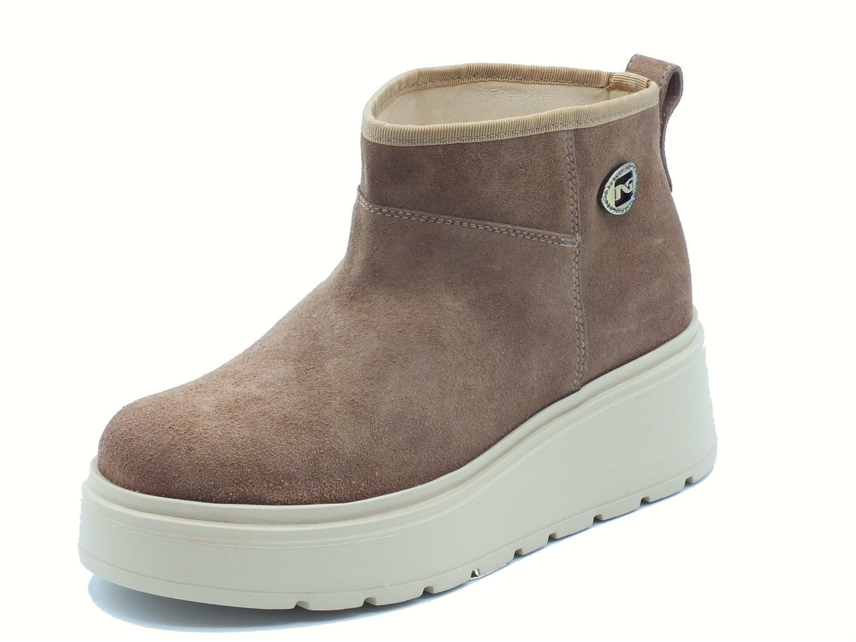 Nero Giardini NeroGiardini I514904D Velour Mou Tronchetti per Donna in nabuk con zeppa alta Velour Mou