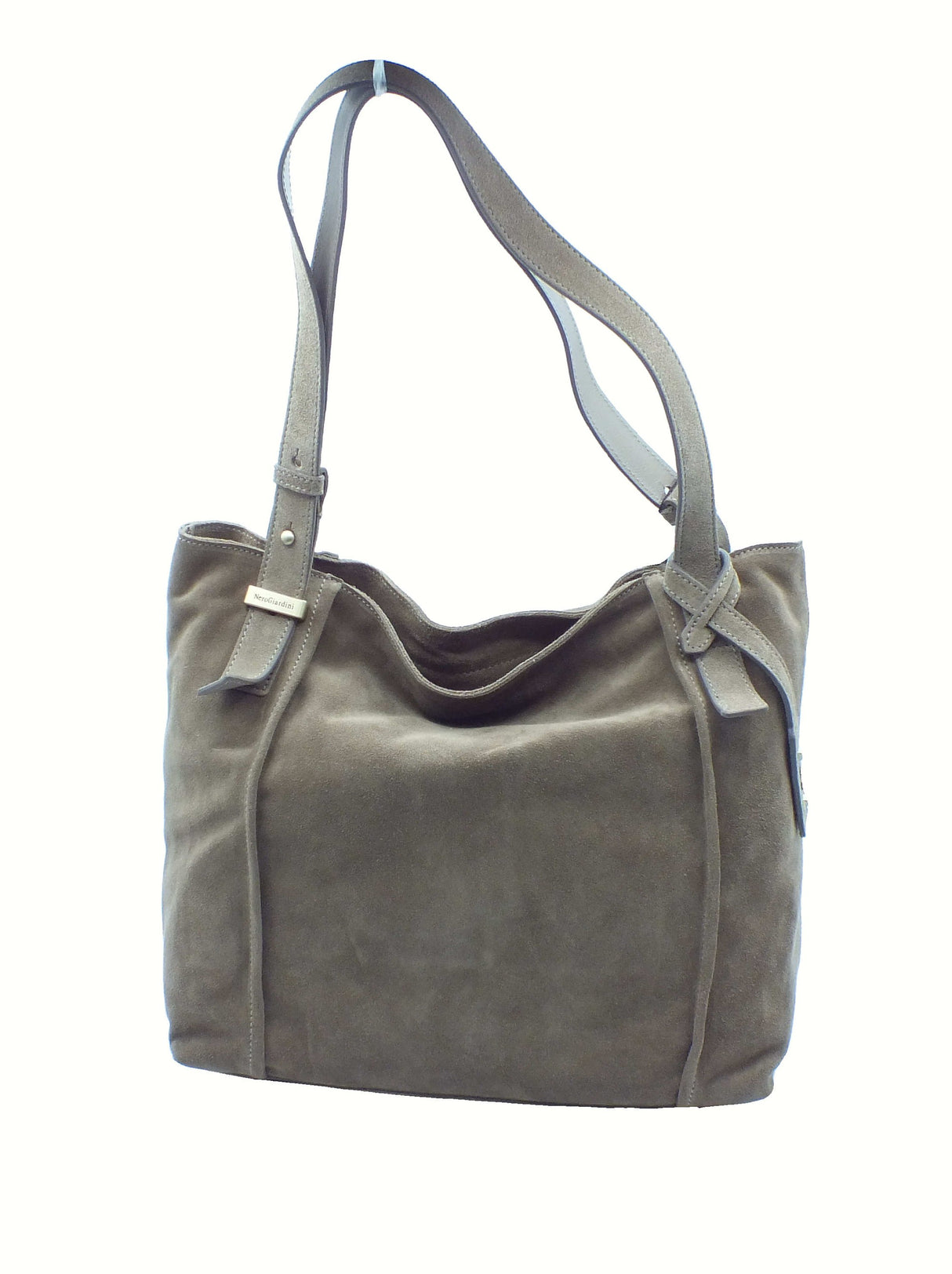 Nero Giardini NeroGiardini I544040D Velour Argilla Borsa per Donna in camoscio con lampo Argilla