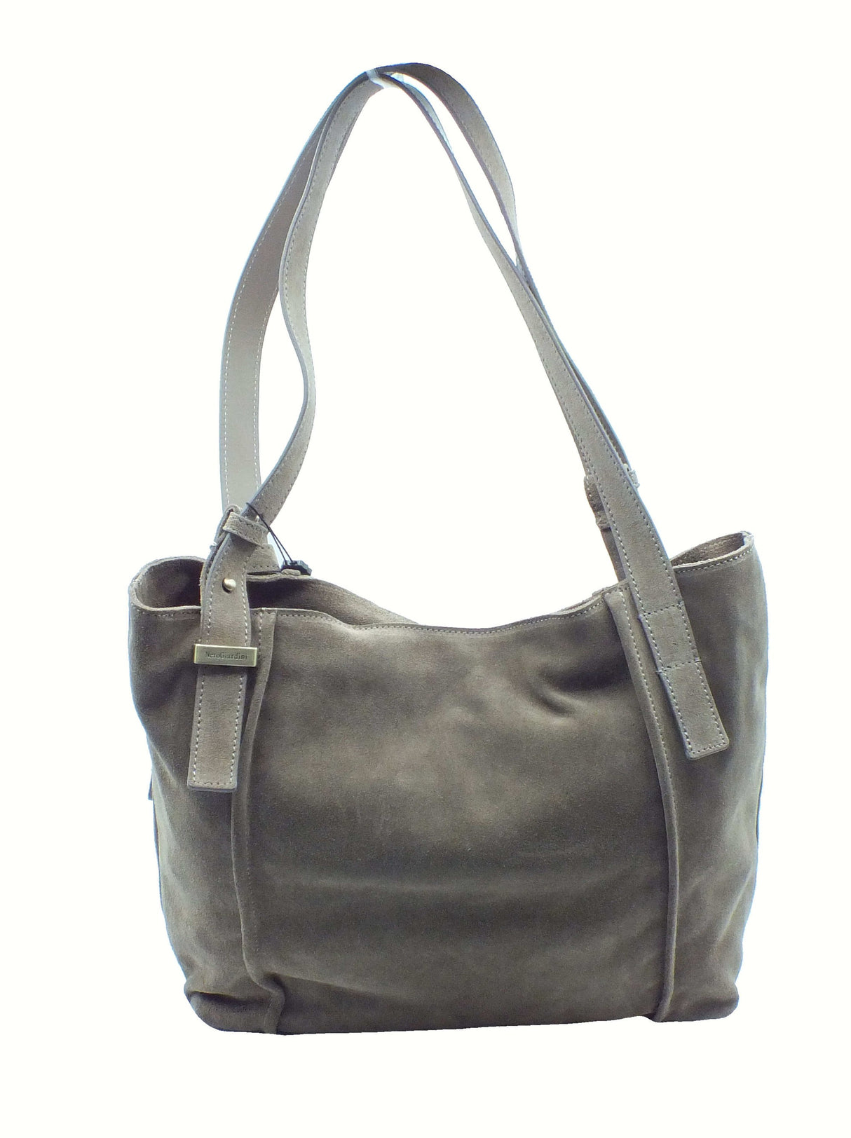 Nero Giardini NeroGiardini I544040D Velour Argilla Borsa per Donna in camoscio con lampo Argilla