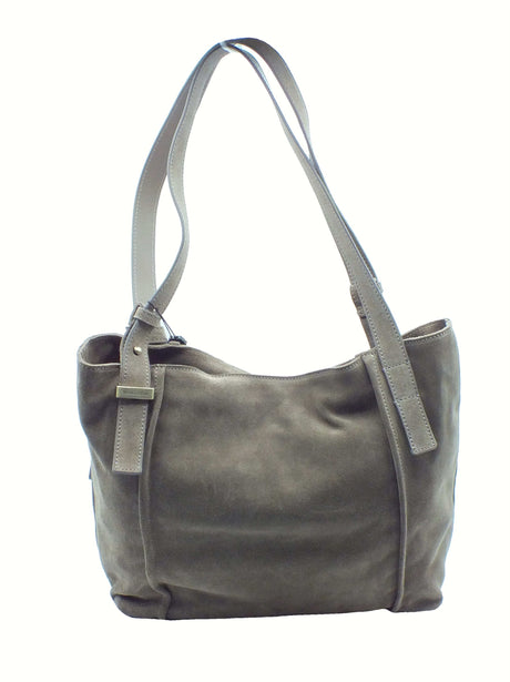 Nero Giardini NeroGiardini I544040D Velour Argilla Borsa per Donna in camoscio con lampo Argilla