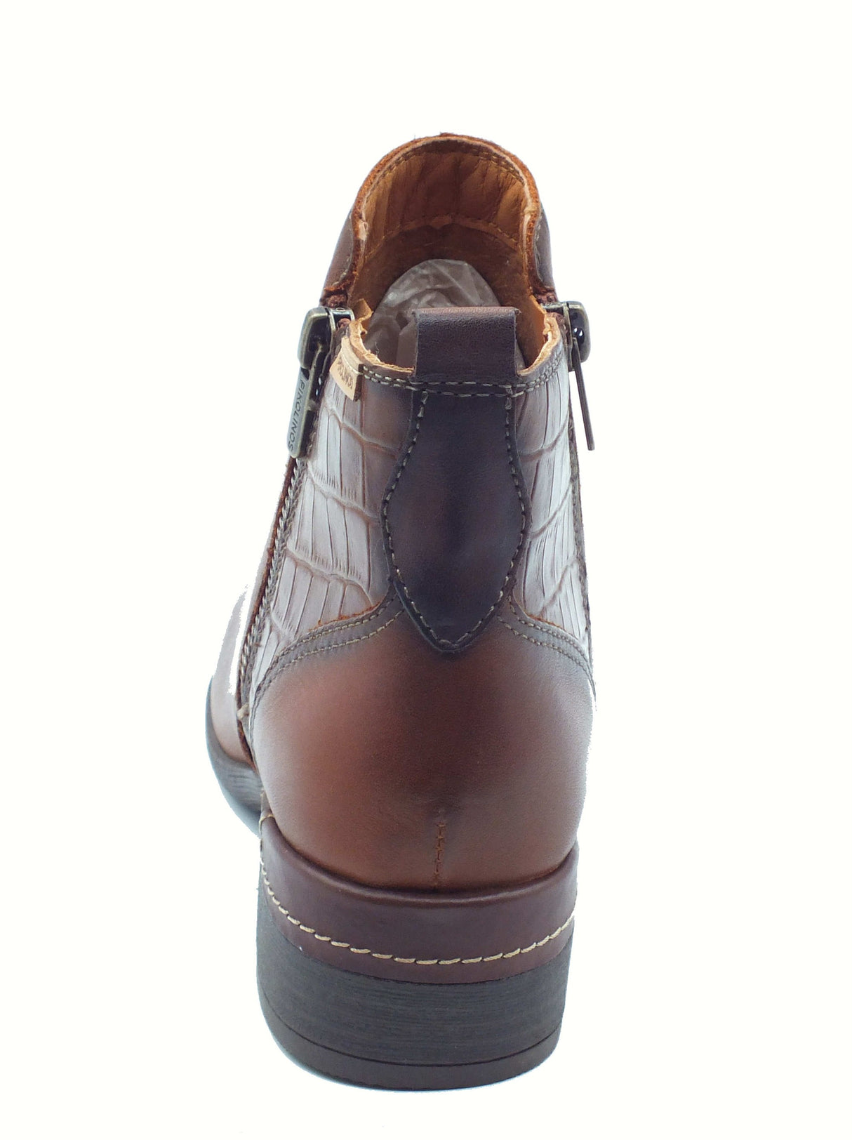 Pikolinos Pikolinos W6W 8968C1 Malaga Cuero Tronchetti per Donna in pelle nera tacco basso Malaga Cuero