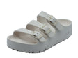 Papillio Papillio 1029770 Florida III Pap Flex Platform Egg Shell Sandali per Donna con tripla fibia bianco