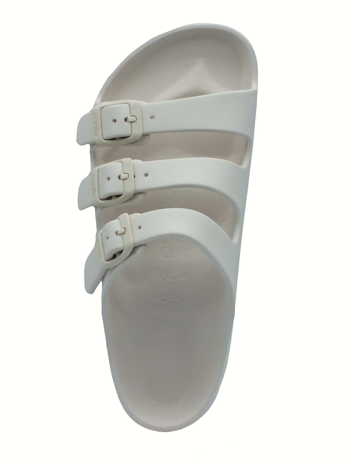 Papillio Papillio 1029770 Florida III Pap Flex Platform Egg Shell Sandali per Donna con tripla fibia bianco