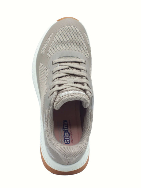 Skechers Skechers 117624 Bobs Squad Stample Look Taupe Scarpe Sportive per Donna in sintetico Taupe