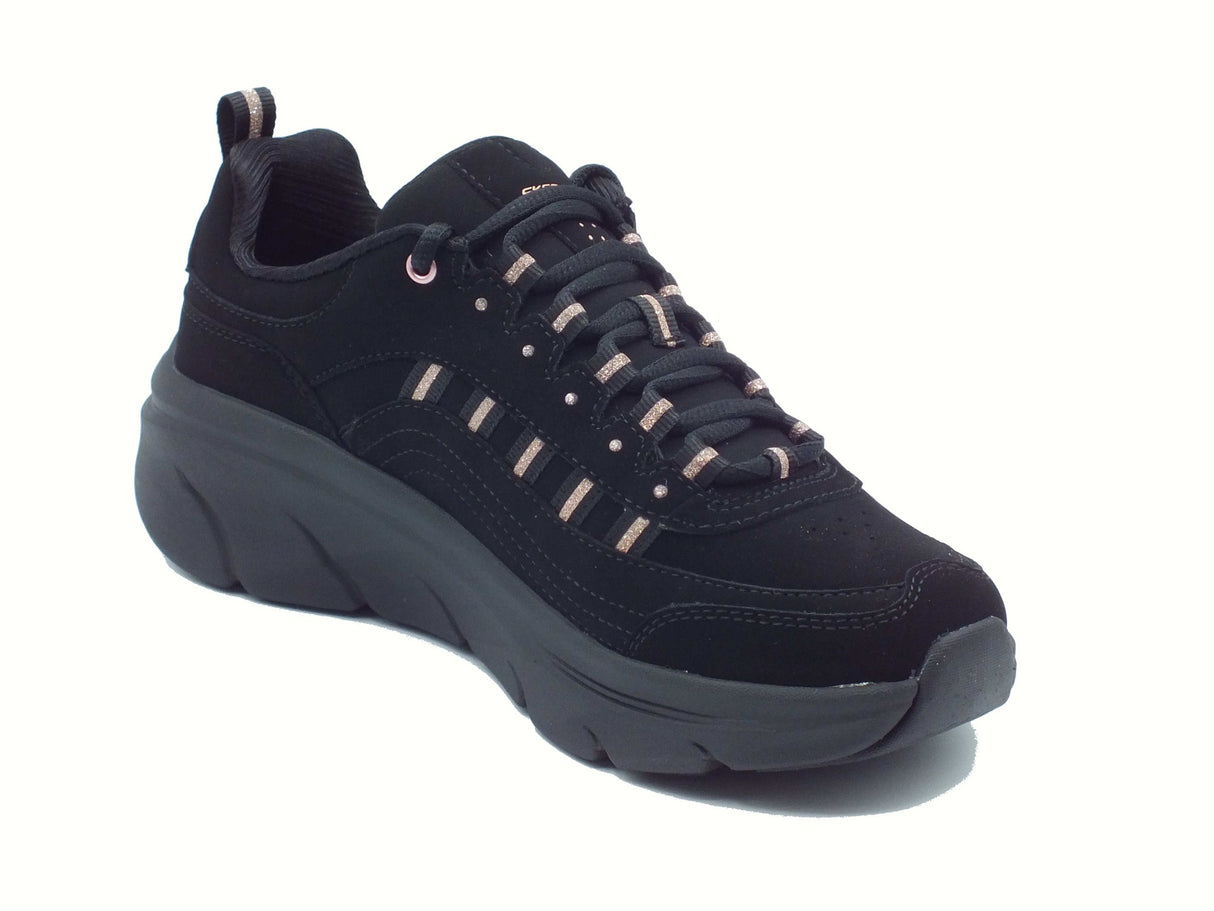 Skechers Skechers 150106 D'lux Walker Golden Step Black Scarpe Sportive per Donna in pelle e sintetico nero Black