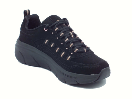 Skechers Skechers 150106 D'lux Walker Golden Step Black Scarpe Sportive per Donna in pelle e sintetico nero Black