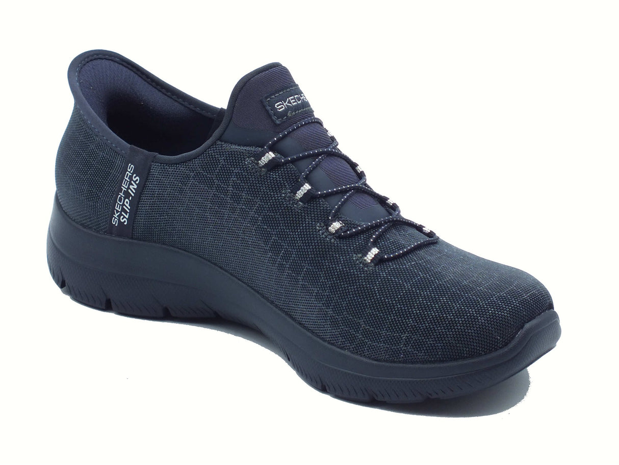 Skechers Skechers 150128 Summits Classy Night Navy Slip-On per Donna in tessuto blu Navy
