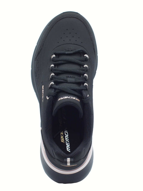 Skechers Skechers 150373 Skech-Air Dynamight Black Rosee Scarpe Sportive per Donna in ecopelle nero e rosa Black Rose