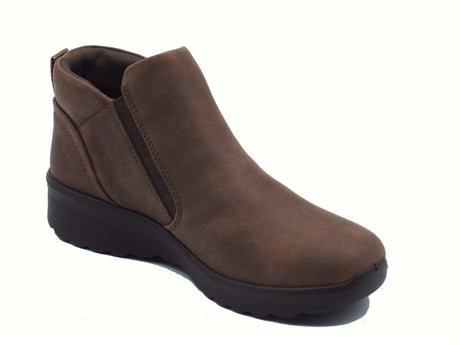 Skechers Skechers 158952 Fall in Bloom Chocolate Tronchetti per Donna in ecopelle testa di moro con lampo Chocolate