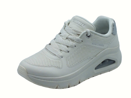 Skechers Skechers 177767 Uno Icon Odolized Air White Scarpe Sportive per Donna in ecopelle bianca White