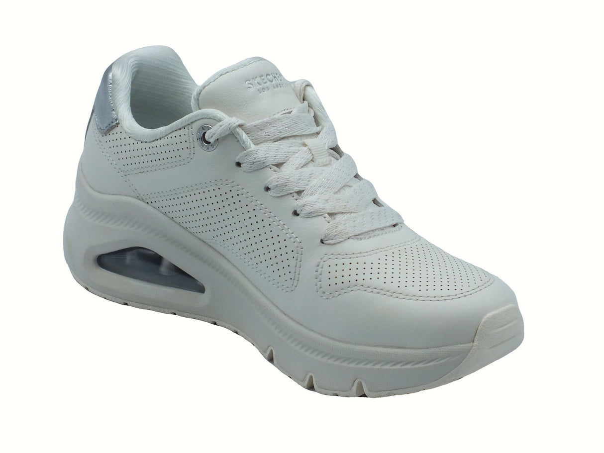 Skechers Skechers 177767 Uno Icon Odolized Air White Scarpe Sportive per Donna in ecopelle bianca White