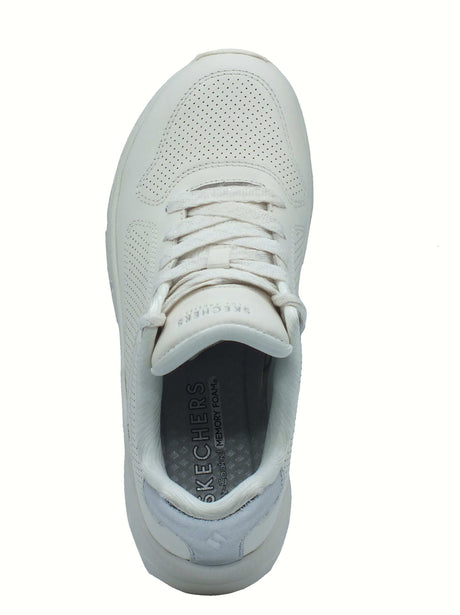 Skechers Skechers 177767 Uno Icon Odolized Air White Scarpe Sportive per Donna in ecopelle bianca White