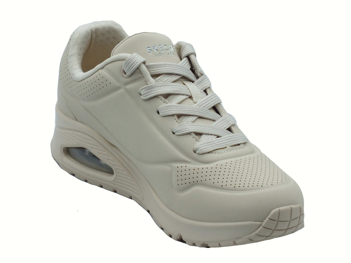 Skechers Skechers 73690 UNO Stand On Air Off White Scarpe Sportive per Donna in ecopelle White
