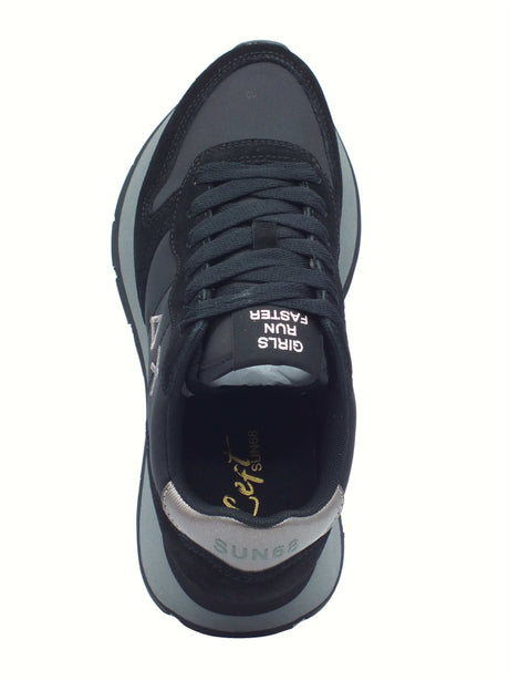 SUN68 SUN68 Z45202 Ally Gold Silver Nero Grigio Scarpe Sportive per Donna nabuk e tessuto Nero