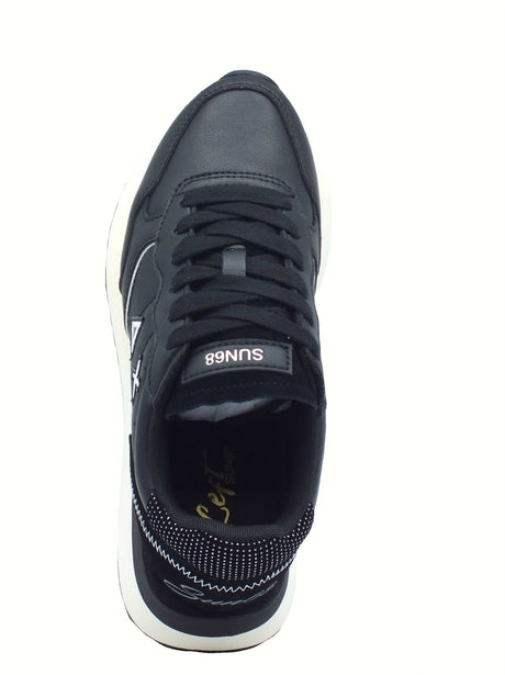 SUN68 SUN68 Z45211 Big Ally Nero Scarpe Sportive per Donna in pelle Nero