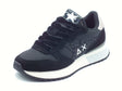 SUN68 SUN68 Z45217 Stargilrl Glitter Logo Nero Scarpe Sportive per Donna nabuk e tessuto glitterato Nero