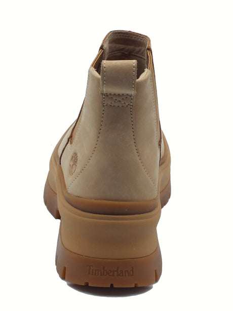 Timberland Timberland 0A28XM Roxie Lane Chelsea Light Beige Scarponcini per Donna in nabuk Light Beige