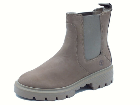 Timberland Timberland 0A41EW Cortina Valley Chelsea Boot Taupe Scarponcini per Donna in nabuk Taupe