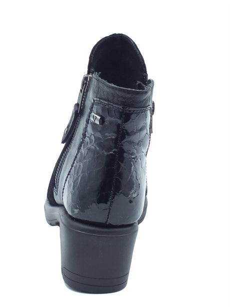 Valleverde Valleverde Tronchetti con tacco Donna VS10600W Nappa Nero pelle nero Nero