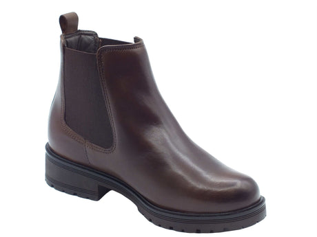 Valleverde Valleverde Tronchetti con tacco Donna 17150 Nappa Marrone pelle marrone Marrone