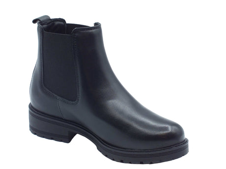 Valleverde Valleverde Tronchetti con tacco Donna 17150 Nappa Nero pelle nero Nero