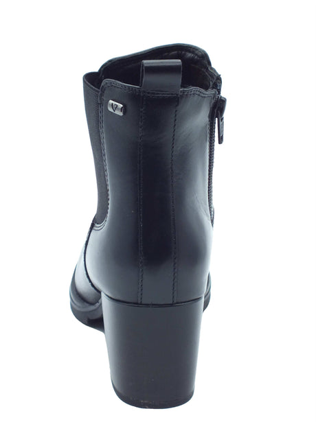 Valleverde Valleverde Tronchetti con tacco Donna 17201 Vitello Nero pelle nero Nero