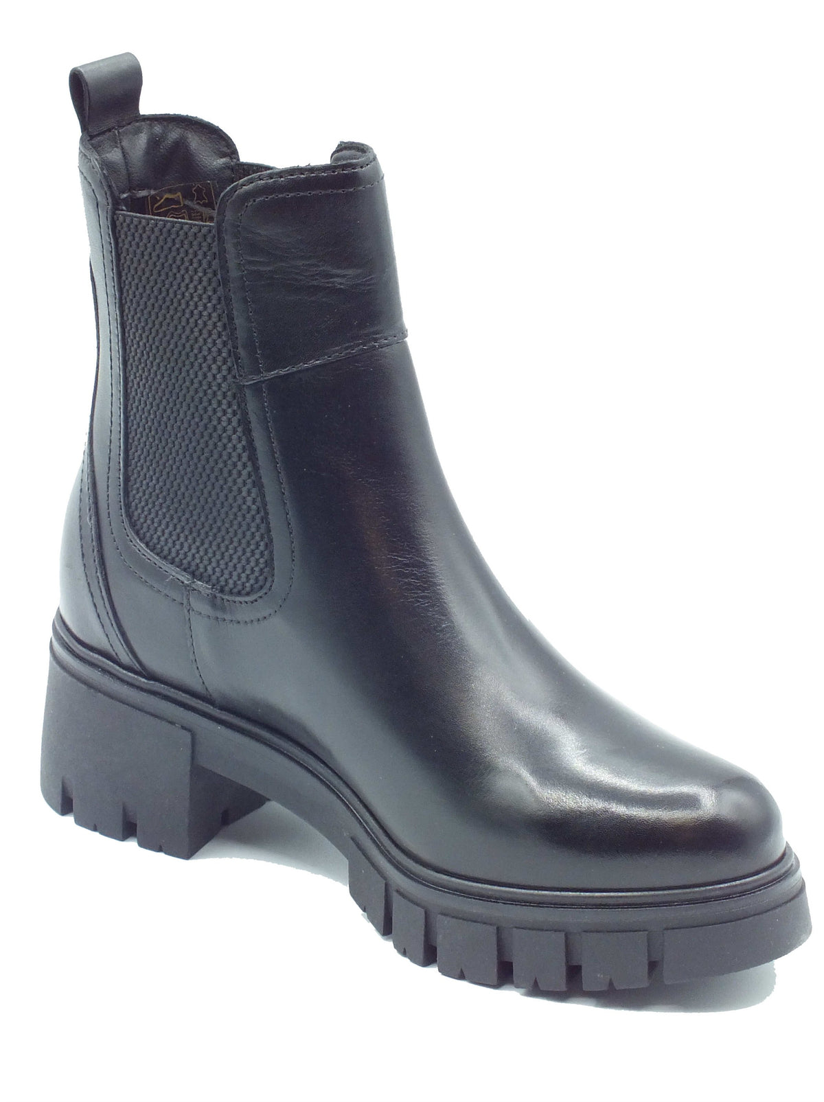 Valleverde Valleverde Tronchetti con tacco Donna 47400 Vitello Nero pelle nero Nero