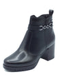 Valleverde Valleverde Tronchetti con tacco Donna 47663 Vitello Nero pelle nero Nero