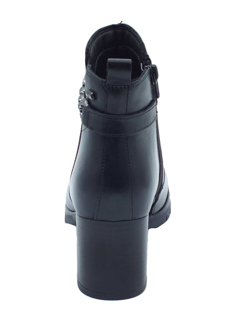 Valleverde Valleverde Tronchetti con tacco Donna 47663 Vitello Nero pelle nero Nero