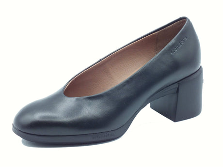 Wonders Wonders H-6701 ReGhost Nature Negro Decoltè per Donna in pelle con tacco medio Negro